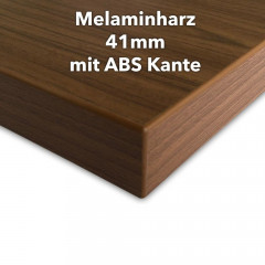Melaminharz Tischplatte 41mm mit ABS Kante