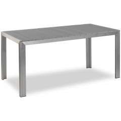 Terrassentisch - Jabel mit Tischplatte 160x80 cm in grau