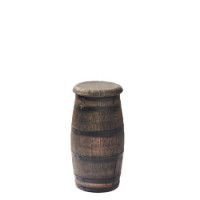 Barhocker in Barrique-Fass-Optik, H76cm - aus Kunststoff