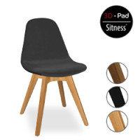 Sitness "Paris 1.0" mit Holzgestell, kantig in Eiche oder Buche