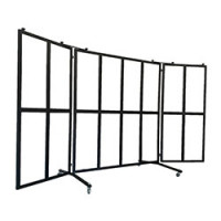 Schutzwand / Windschutz mit 16-Glasfenster
