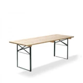 Biertisch, Klapptisch, 28 mm stark, Winkeleisen Gestell, BTH 220 x 80 x 78 cm