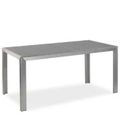 Terrassentisch "Jabel" mit Tischplatte 160x80 cm in grau