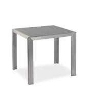 Terrassentisch "Jabel" mit Tischplatte 80x80 in grau