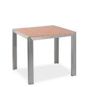 Terrassentisch - Jabel mit Tischplatte 80x80 in Teakholzoptik