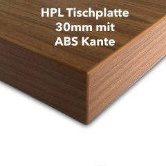 HPL Tischplatte 30mm mit ABS-Kante