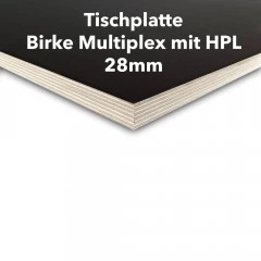 Tischplatte Birke Multiplex 28mm mit HPL