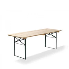 Biertisch, Klapptisch, 28 mm stark, Winkeleisen Gestell, BTH 220 x 80 x 78 cm