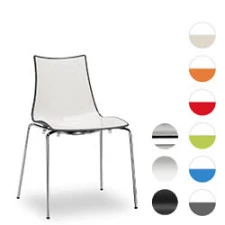 Kunststoffstuhl "Zebra-BiColor - 2272" stapelbar
