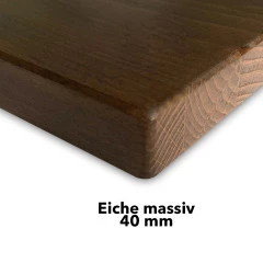 Tischplatte, Eiche massiv, 40mm stark