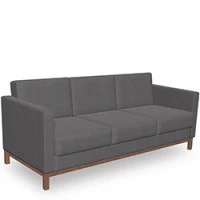 Sofa "Sevilla" (3-Sitzer) mit Holzrahmen