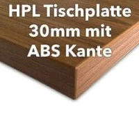 HPL Tischplatte 30mm mit ABS-Kante