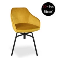 Sitness "Valencia" mit Loft-Metallgestell, dreh- & höhenverstellbar