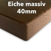 Tischplatte, Eiche massiv, 40mm stark