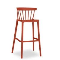 Barhocker "Windson" aus Kunststoff in terracotta, stapelbar